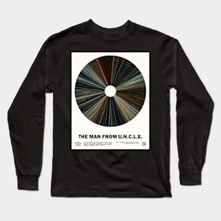 minimal_The Man from U.N.C.L.E. Warp Barcode Movie Long Sleeve T-Shirt